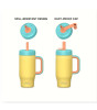 Sipnjoy HandleHug Tumbler Termos Pipetli Suluk (550 ml) // Turkuaz