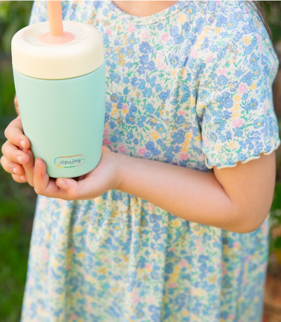 Sipnjoy StrawBuddy Tumbler Termos Pipetli Suluk (360 ml ) // Mint