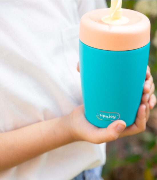 Sipnjoy StrawBuddy Tumbler Termos Pipetli Suluk (360 ml ) // Aqua