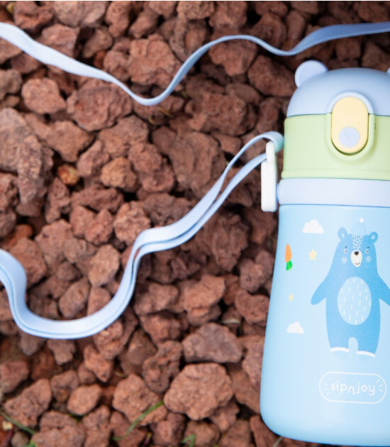 Sipnjoy SippyPals &Ccedil;ocuk Su Termosu (360 ml) // Mavi