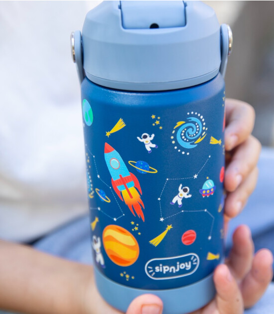 Sipnjoy FlipSip &Ccedil;ocuk Su Termosu (360 ml) // Star Explorer