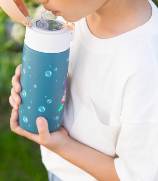 Sipnjoy SipSquad &Ccedil;ocuk Su Termosu (480 ml) // Turtle Voyage