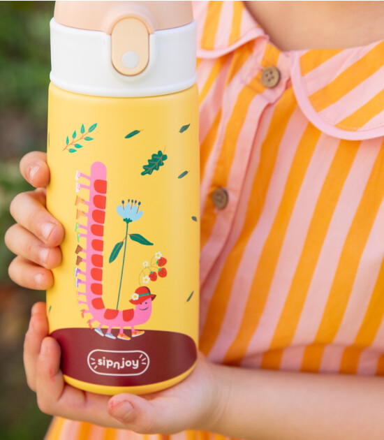 Sipnjoy SipSquad &Ccedil;ocuk Su Termosu (480 ml) // Twisty Joy