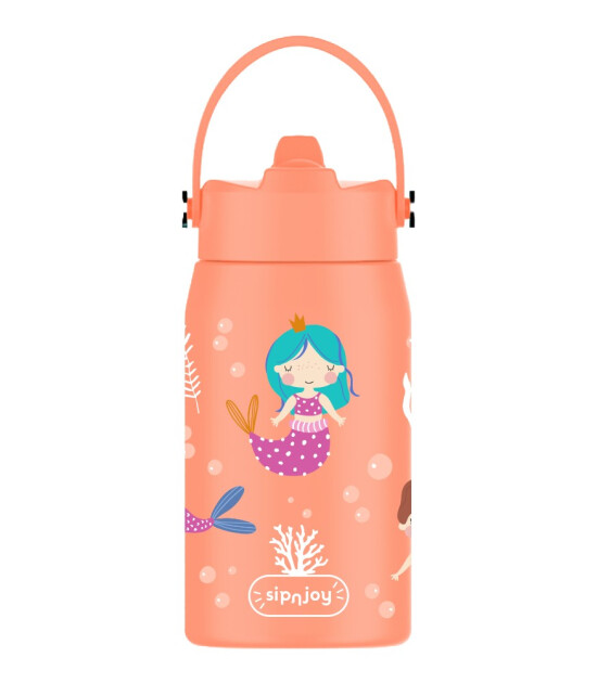 Sipnjoy Lil'Straw &Ccedil;ocuk Su Termosu (420 ml) // Mermaid Dream