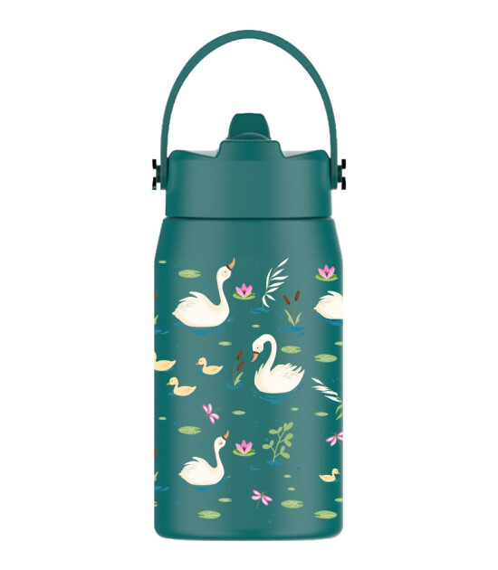 Sipnjoy Lil'Straw &Ccedil;ocuk Su Termosu (420 ml) // Swan Harmony