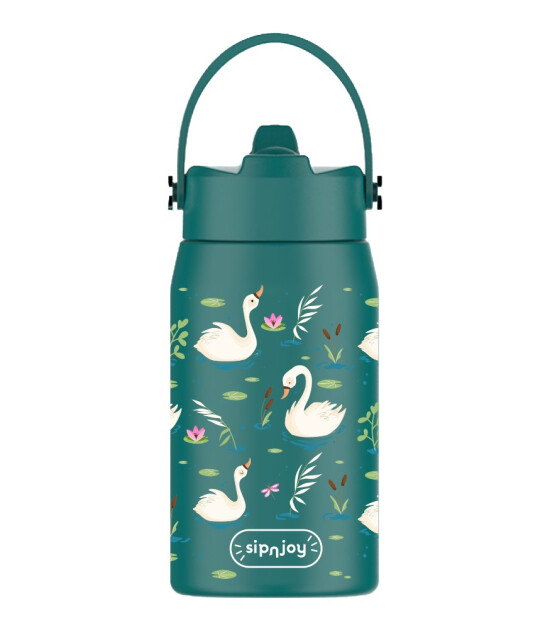Sipnjoy Lil'Straw &Ccedil;ocuk Su Termosu (420 ml) // Swan Harmony
