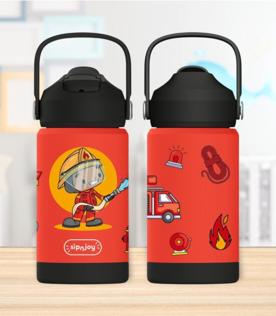 Sipnjoy FlipSip &Ccedil;ocuk Su Termosu (360 ml) // Firefighter Buddy