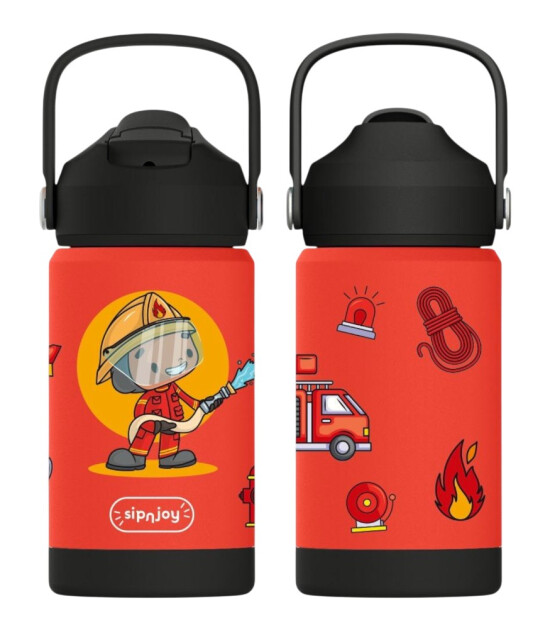 Sipnjoy FlipSip &Ccedil;ocuk Su Termosu (360 ml) // Firefighter Buddy