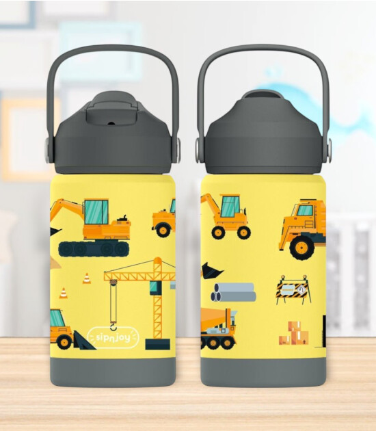 Sipnjoy FlipSip &Ccedil;ocuk Su Termosu (360 ml) // Builder Buddy