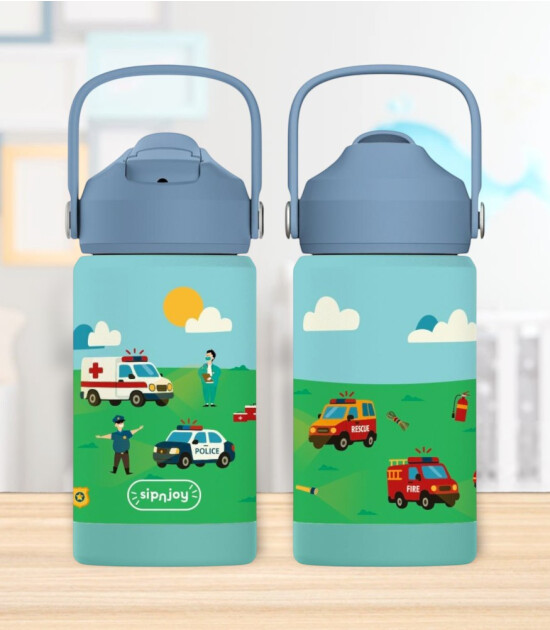 Sipnjoy FlipSip &Ccedil;ocuk Su Termosu (360 ml) // Rescue Crew