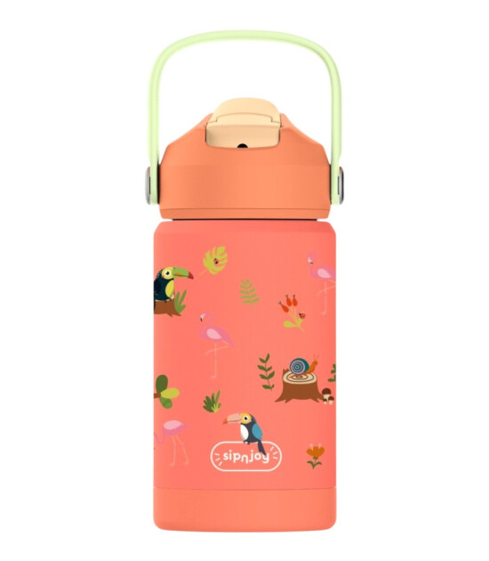 Sipnjoy FlipSip &Ccedil;ocuk Su Termosu (360 ml) // Jungle Jam