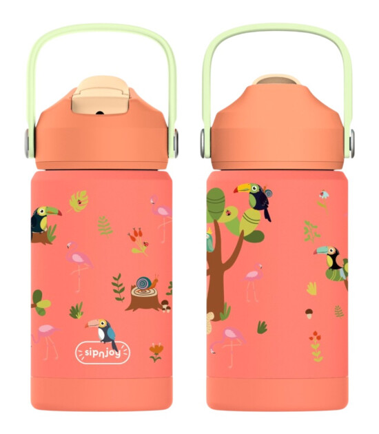 Sipnjoy FlipSip &Ccedil;ocuk Su Termosu (360 ml) // Jungle Jam