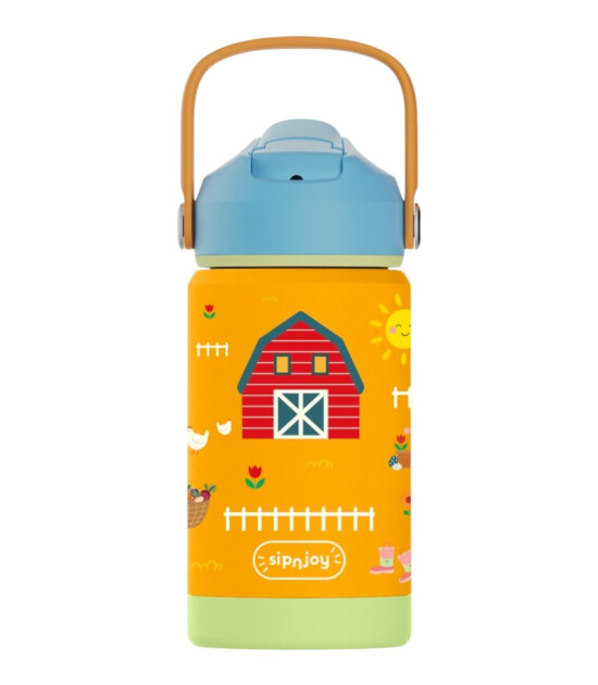 Sipnjoy FlipSip &Ccedil;ocuk Su Termosu (360 ml) // Farmyard Fun