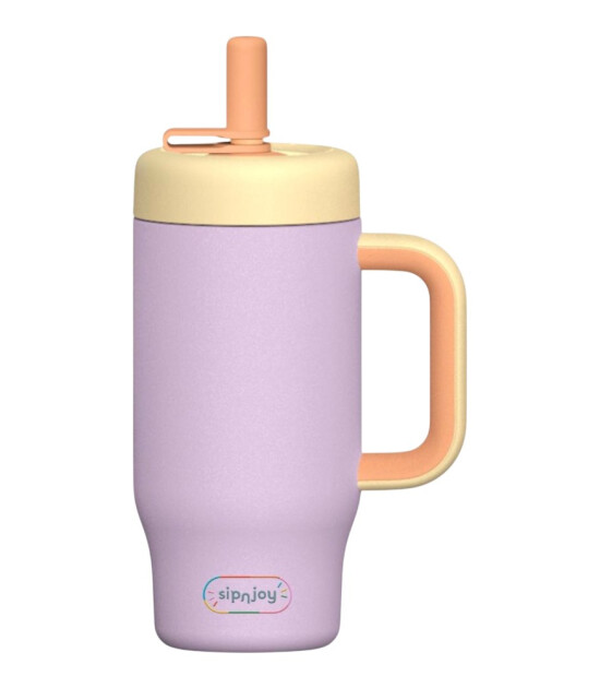 Sipnjoy HandleHug Tumbler Termos Pipetli Suluk (550 ml) // Lila