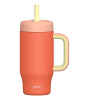 Sipnjoy HandleHug Tumbler Termos Pipetli Suluk (550 ml) // Turuncu