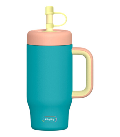 Sipnjoy HandleHug Tumbler Termos Pipetli Suluk (550 ml) // Aqua