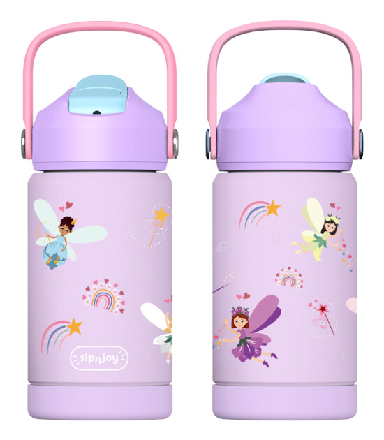 Sipnjoy FlipSip Çocuk Su Termosu (360 ml) // Fairy Sparkle