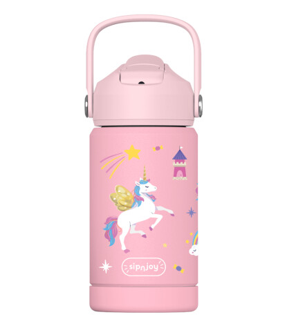 Sipnjoy FlipSip Çocuk Su Termosu (360 ml) // Golden Horn