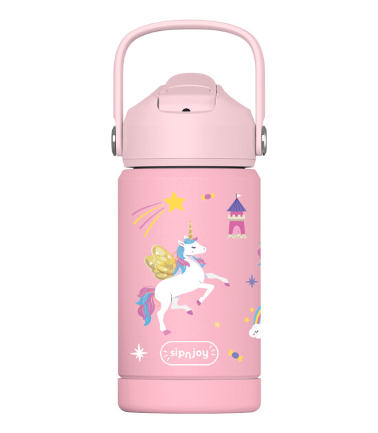 Sipnjoy FlipSip Çocuk Su Termosu (360 ml) // Golden Horn