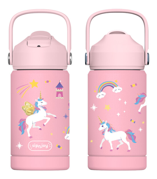 Sipnjoy FlipSip Çocuk Su Termosu (360 ml) // Golden Horn