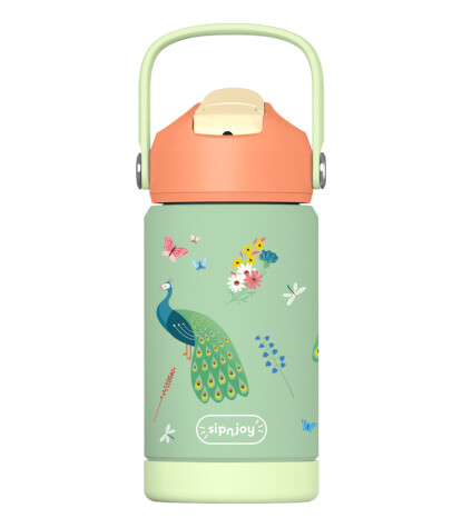 Sipnjoy FlipSip Çocuk Su Termosu (360 ml) // Peacock Queen
