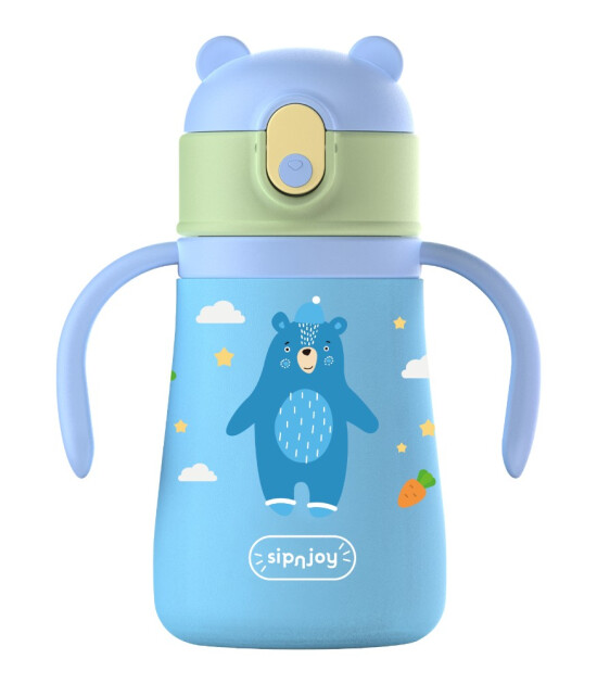 Sipnjoy SippyPals &Ccedil;ocuk Su Termosu (360 ml) // Mavi