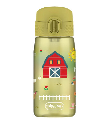 Sipnjoy SimpleSip Tritan Pipetli Suluk (420 ml) // Farmyard Fun