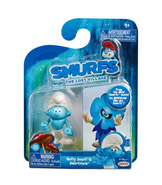 Şirinler Kayıp K&ouml;y G&uuml;&ccedil;l&uuml; Şirin & Smurfstorm Fig&uuml;r Set
