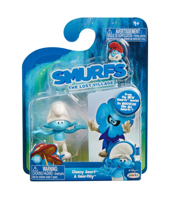Şirinler Kayıp K&ouml;y Sakar Şirin & Smurflily Fig&uuml;r Set