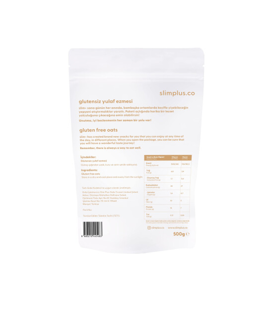 500G Glutensiz Yulaf Ezmesi