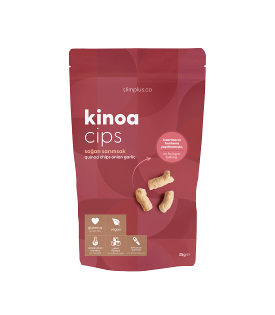 35G Glutensiz Vegan Yağsız Soğan Sarımsak Kinoa Cipsi