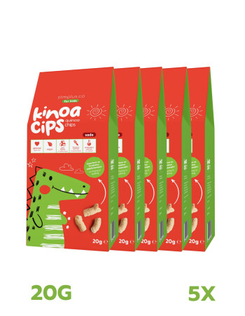  KinoaCipsiSevimliDinozor&ndash;GlutensizVeganYağsız&Ccedil;ocukAtıştırmalıkları(5x20G)