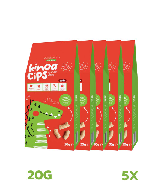  KinoaCipsiSevimliDinozor&ndash;GlutensizVeganYağsız&Ccedil;ocukAtıştırmalıkları(5x20G)