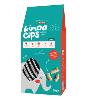 SlimPlus Co Kids Glütensiz Kinoa Cips // Tatlı Fil