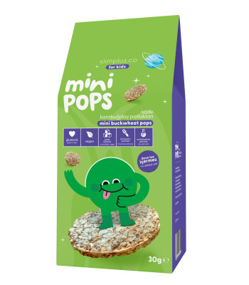 SlimPlus Co Kids Glütensiz Mini Pops Karabuğday Patlağı