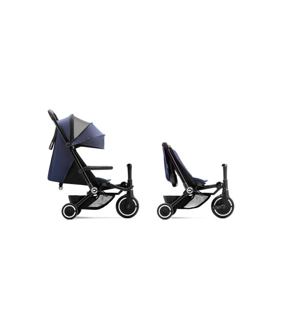 SmarTrike Traveler Kabin Boy Bebek Arabası ve Bisiklet // Midnight Blue