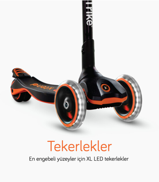 SmarTrike Xtend 3 Aşamalı Büyüyebilen Çocuk Scooter (3-12 Yaş) // Orange