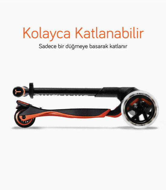 SmarTrike Xtend 3 Aşamalı Büyüyebilen Çocuk Scooter (3-12 Yaş) // Orange