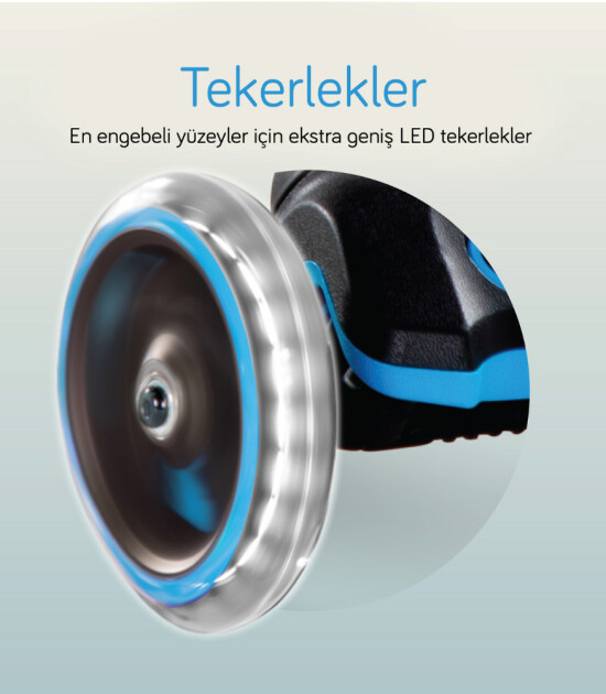 SmarTrike Xtend 3 Aşamalı Büyüyebilen Çocuk Scooter (3-12 Yaş) // Blue