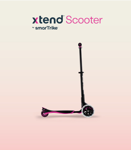 SmarTrike Xtend 3 Aşamalı Büyüyebilen Çocuk Scooter (3-12 Yaş) // Pink