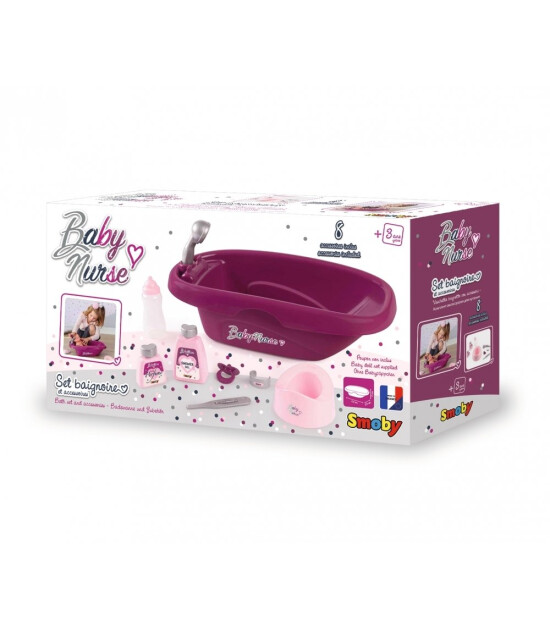 Smoby Oyuncak Bebek Banyo Seti ve Aksesuarları
