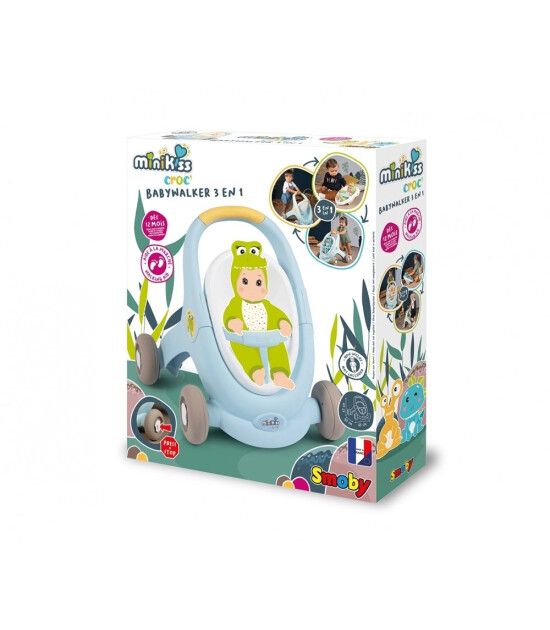 Smoby Minikiss Animal 3'ü 1 Arada Yürüteç