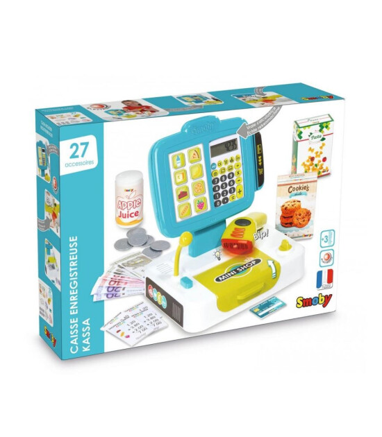 Smoby Small Cash Register - Yazar Kasa + 30 Parça Aksesuar
