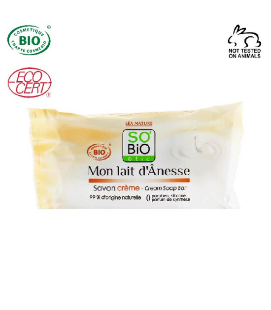 SO'BIO ETIC Organik Eşek Sütü Kremsi Yüz Sabunu 100 gr