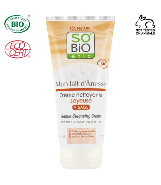 So Bio Etic Organik Sertifikalı Eşek Sütlü Yüz Yıkama Kremi 150 ml