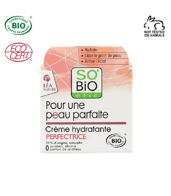 SO'BIO ETIC Organik Sertifikalı Kusursuz Cilt İçin Nemlendirici Krem 50 ml