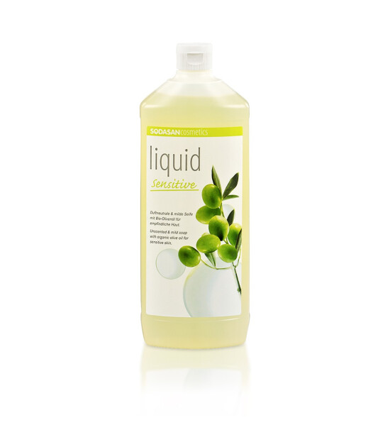 Sodasan Organik Sıvı Sabun - Sensetive / Hassas- Kokusuz (1000 ml)