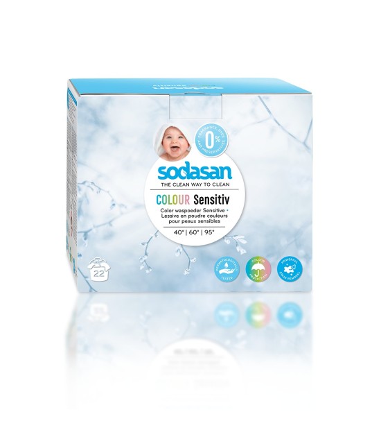 Sodasan Organik Çamaşır Makinesi Toz Deterjanı Bebek-Hassas - 1,2 Kg