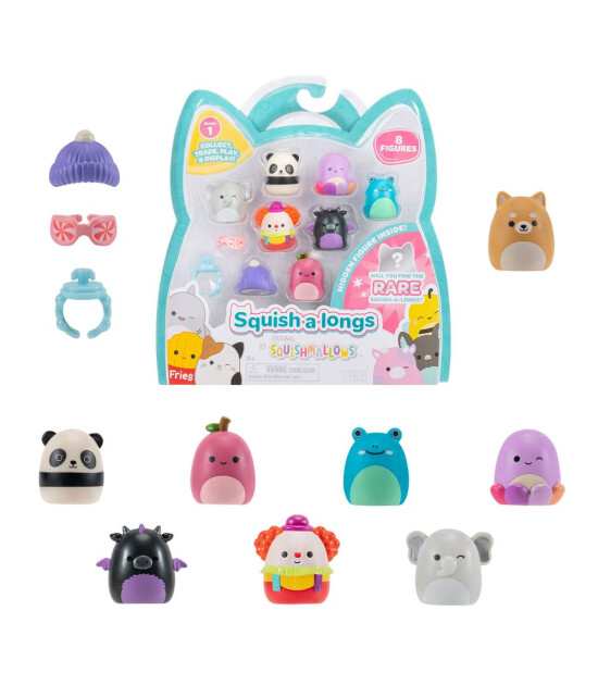 Squishmallows Squish-a-longs Fig&uuml;r ve Y&uuml;z&uuml;k Seti