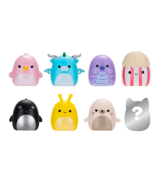Squishmallows Squish-a-longs Fig&uuml;r ve Y&uuml;z&uuml;k Seti (8 Adet) // Renkli Fig&uuml;rler